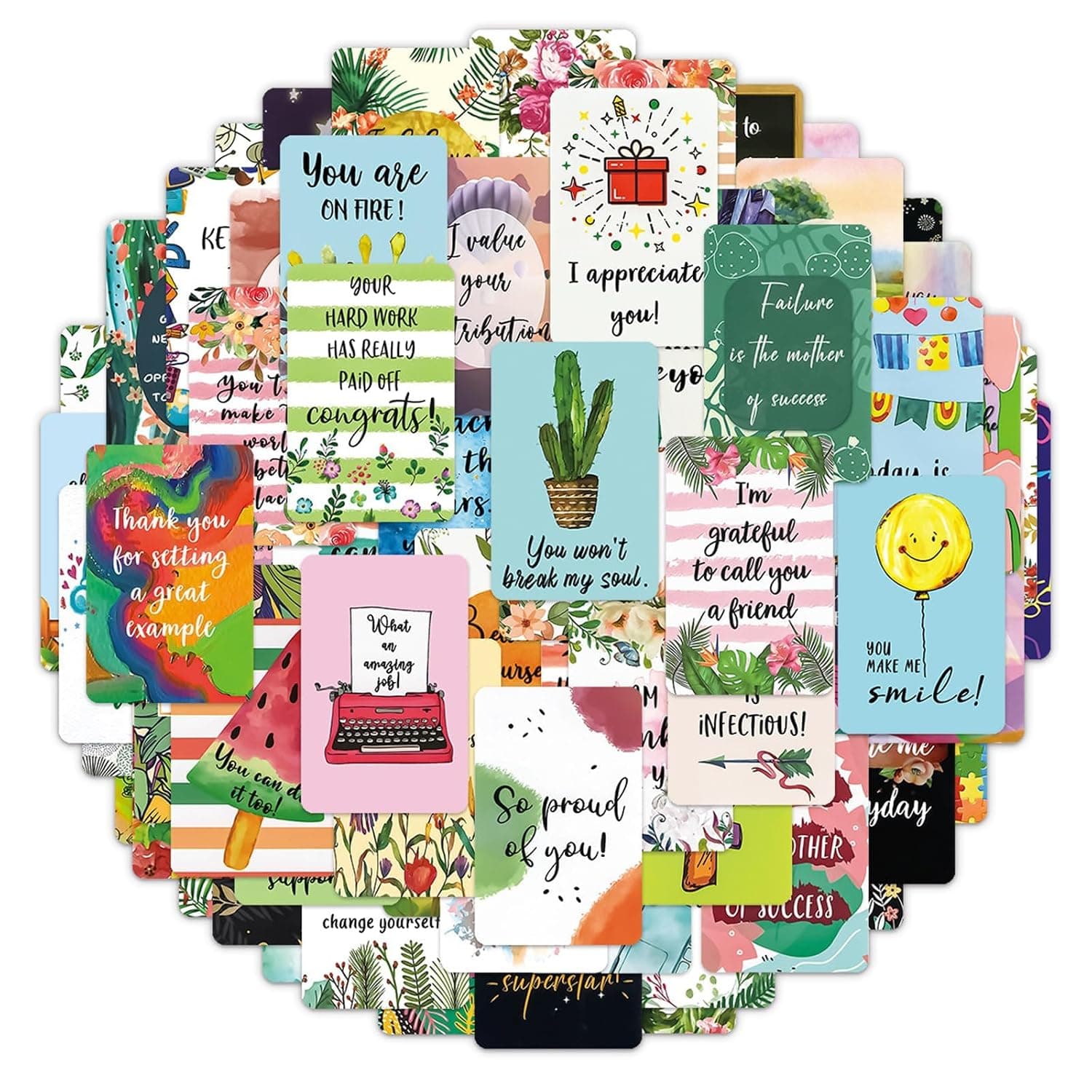 72 PCS Positive Affirmation Cards For Daily, Manifest Cards With Inspirational Quotes, Encourage Cardsmini Inspirational Note Cards For Kids, Positive Postcards Spiritual Gifts