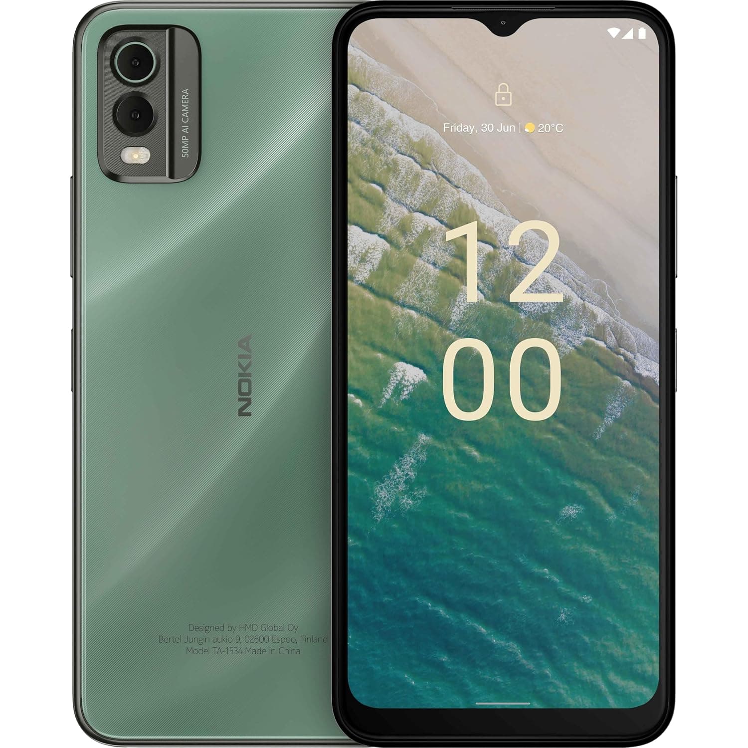 Nokia C32 Dual-SIM 64GB ROM + 4GB RAM (GSM Only | No CDMA) Factory Unlocked 4G/LTE Smartphone (Autumn Green) - International Version