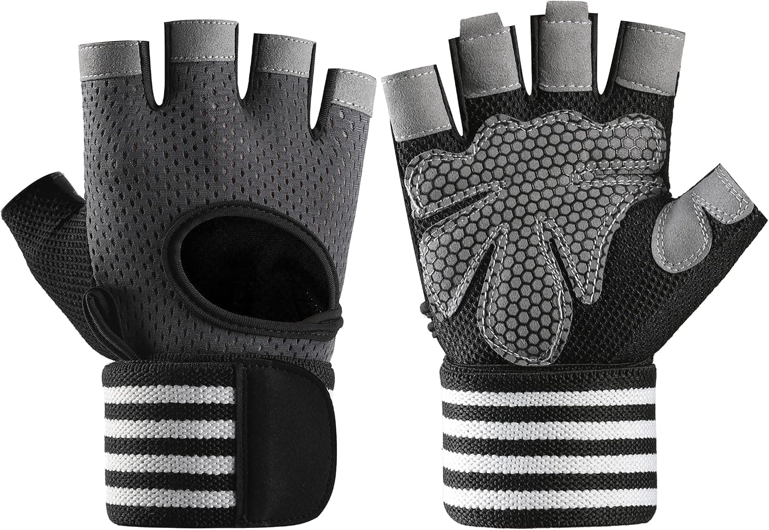 LinJie Gym Hand Gloves with Anti, Weight Lifting Gloves for Men and Women, Breathable, Lightweight Gym Gloves for Gym, Cycling, Exercise, Training, Pull ups, Fitness and Climbing