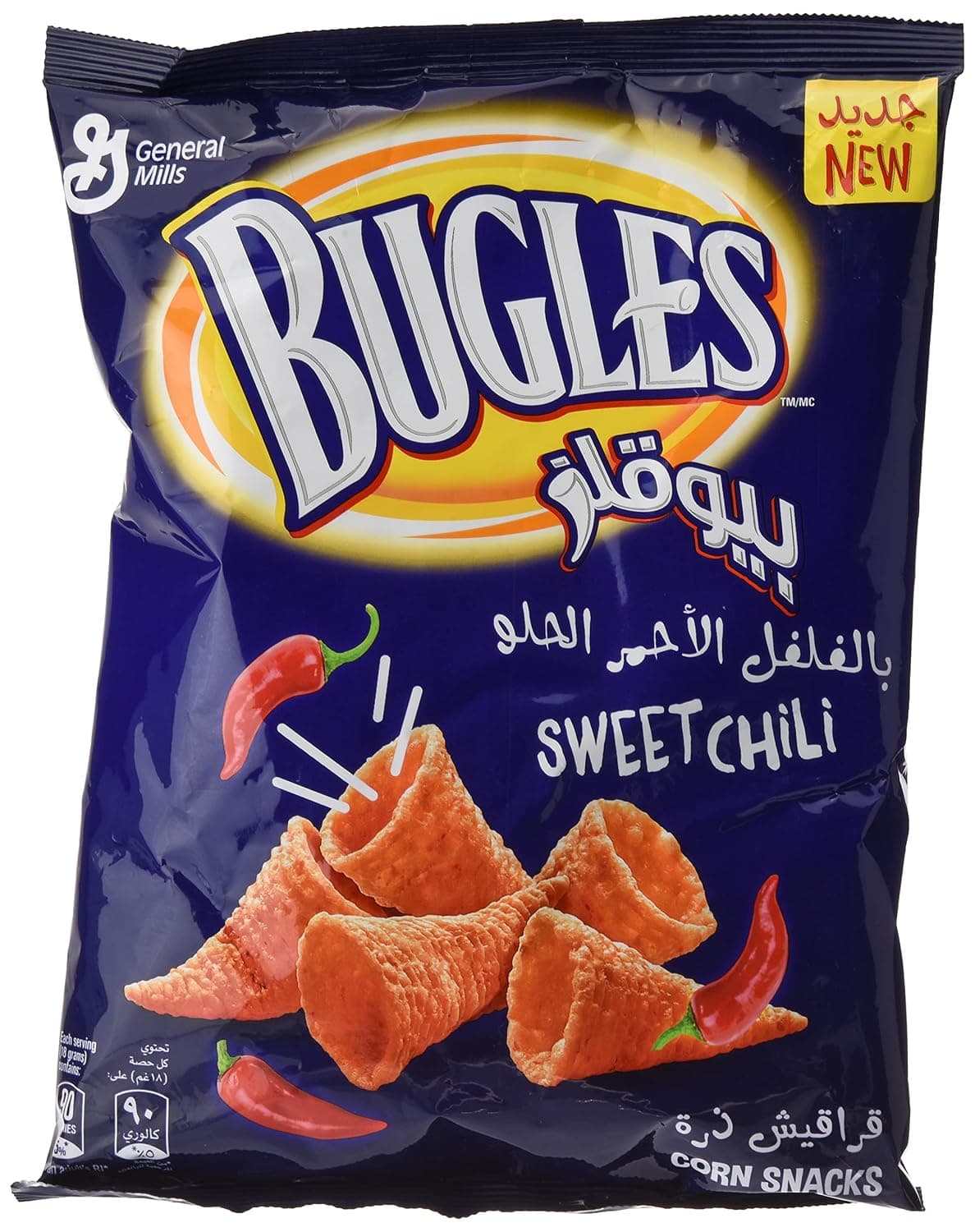 شيبس ذرة بالفلفل الحلو 125 جم من بيوقلز
