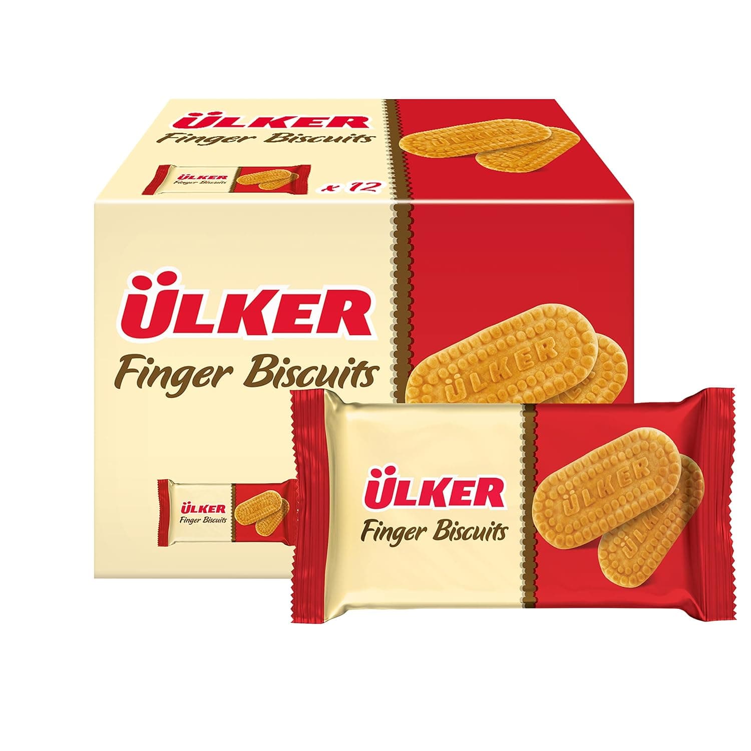 Ulker Finger Biscuits, 12 X 70 G