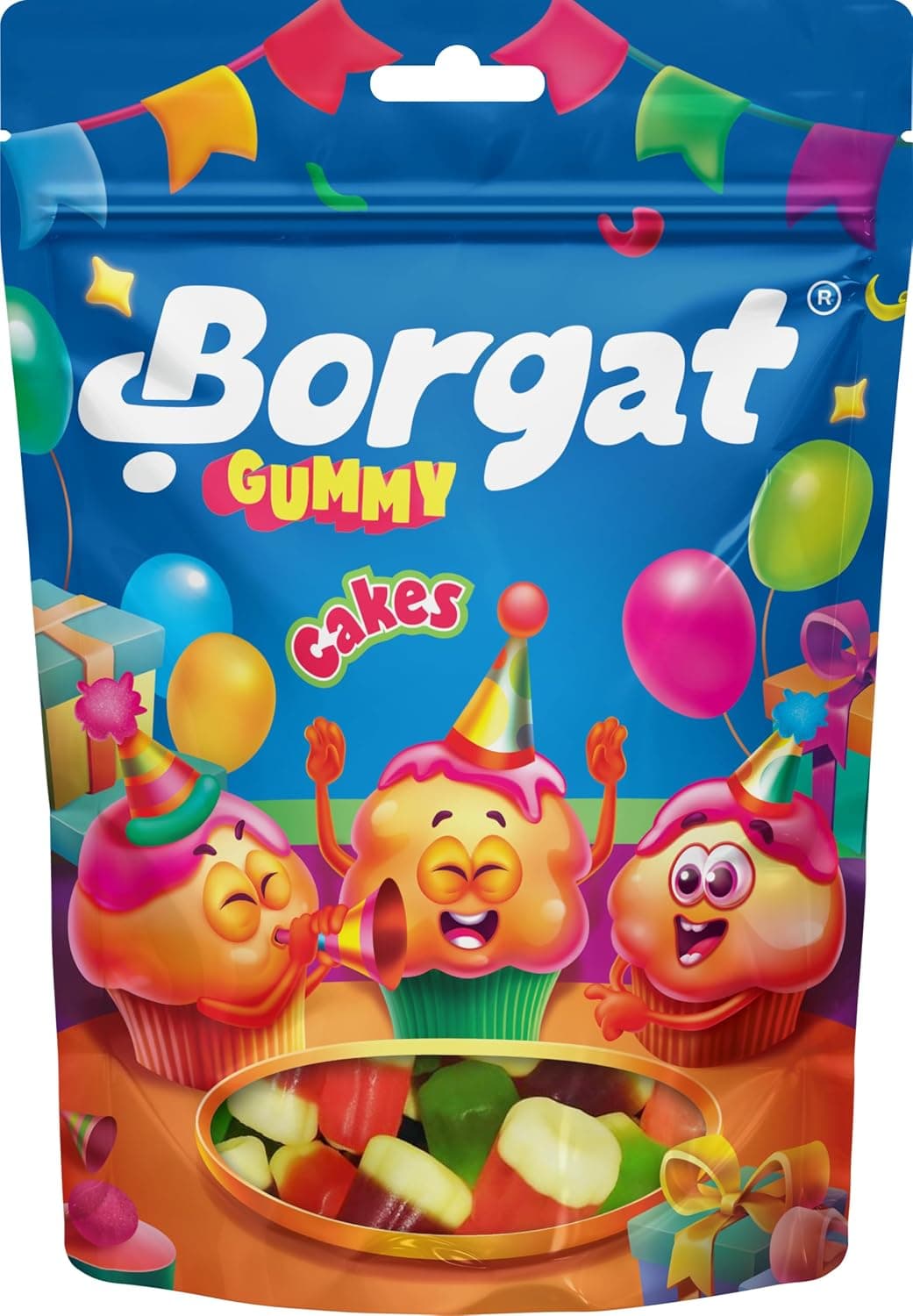 Borgat Cakes Gummy Candy Pouch, 80g - Pack of 1