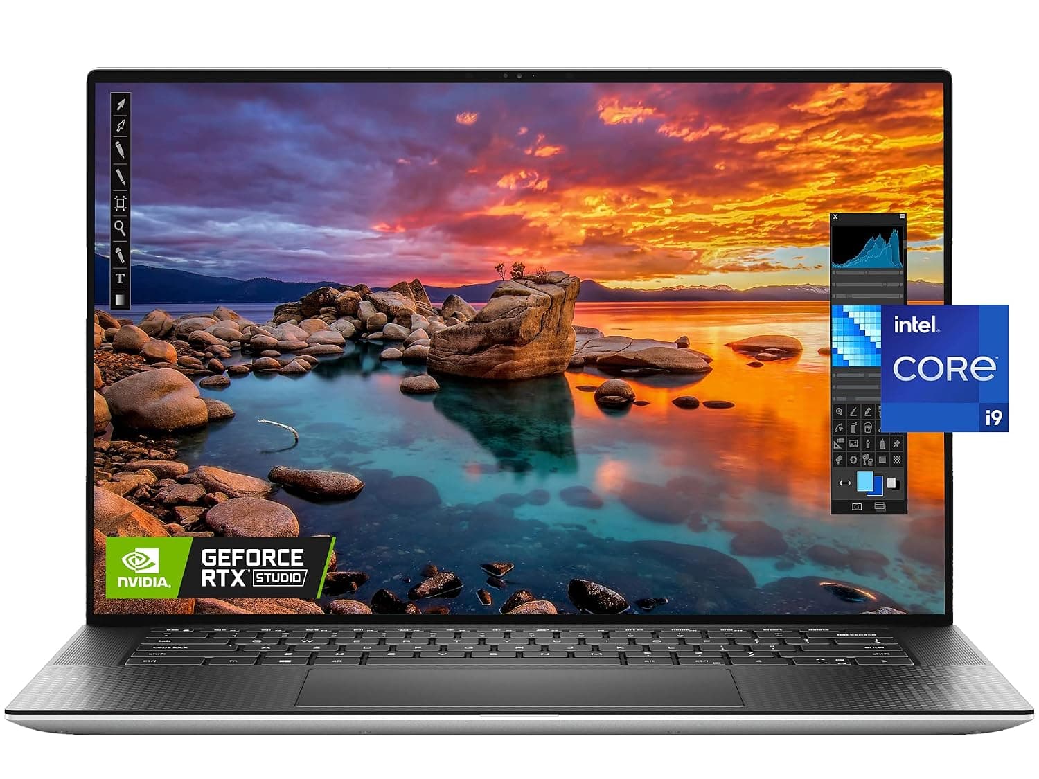 DELL 2021 XPS 15 9510 Laptop, 15.6" FHD+ 500 Nits Display, Intel i9-11900H, RTX 3050Ti, 32GB RAM, 2TB SSD, IR Webcam, Backlit Keyboard, Fingerprint Reader, WiFi 6, Thunderbolt 4, Win 10 Home