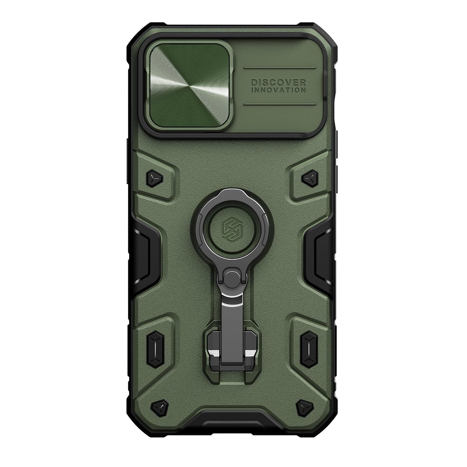 Nillkin CamShield Armor Pro Magnetic Series Cover Case Designed For Apple iPhone 13 Pro Max - Dark Green