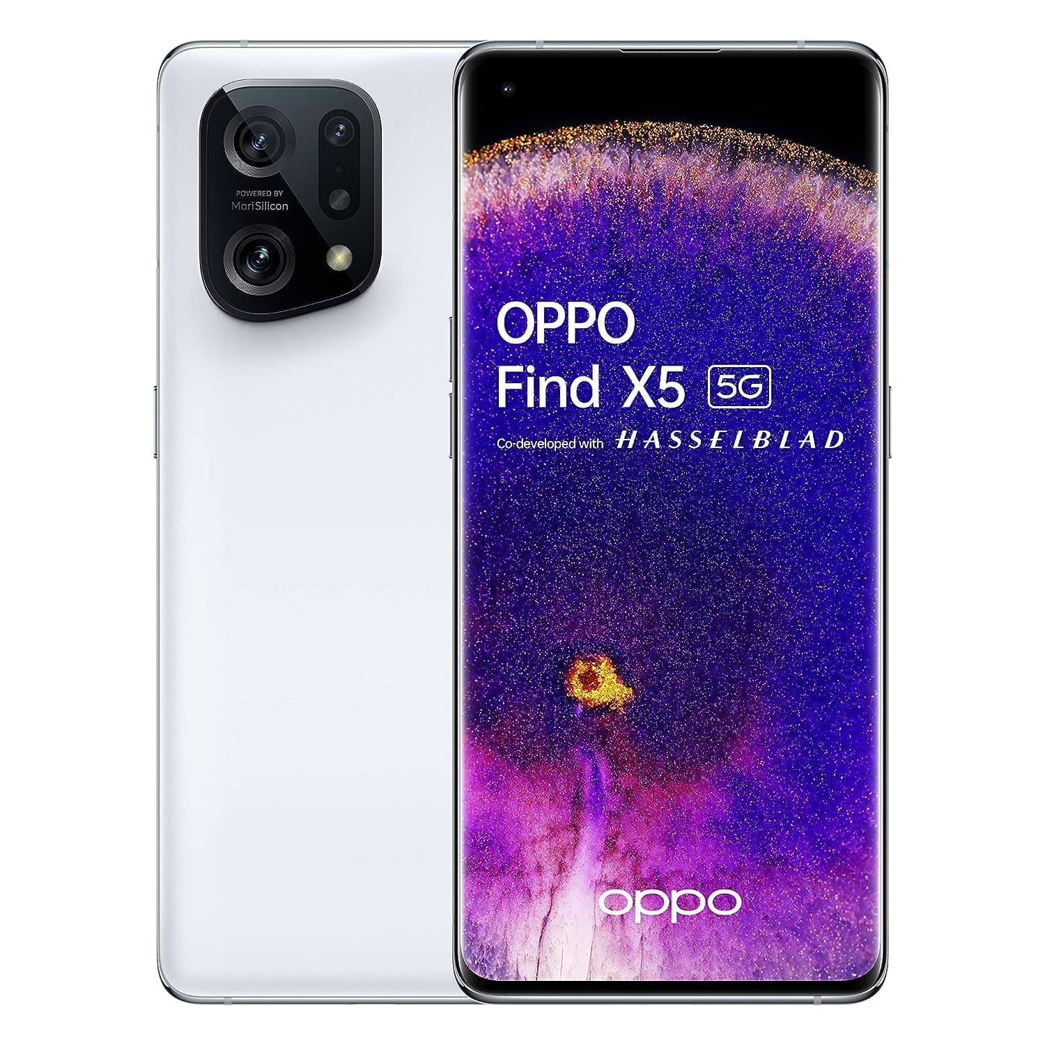 OPPO Find X5 5G - Smartphone 256GB, 8GB RAM, Dual Sim, White