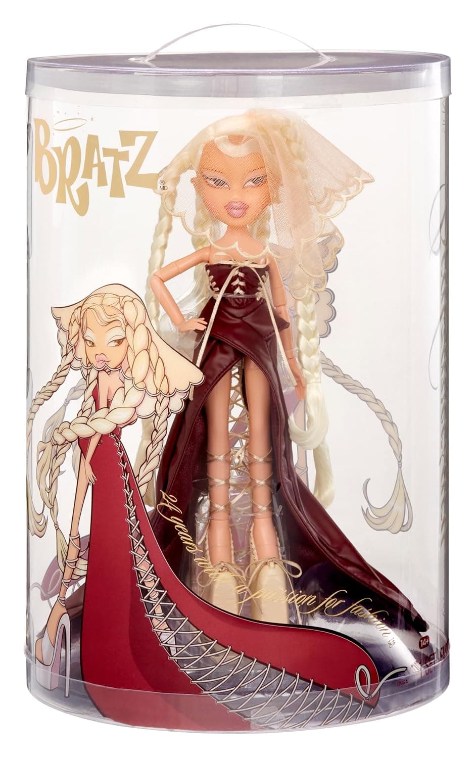 Bratz 2025 Bratzaversary Jade Collector Doll – 1 Model Doll with Accessories, Dress, Blonde Hair and Stand – Toy for Children and Collectors – Suitable for Ages 6 and Above
