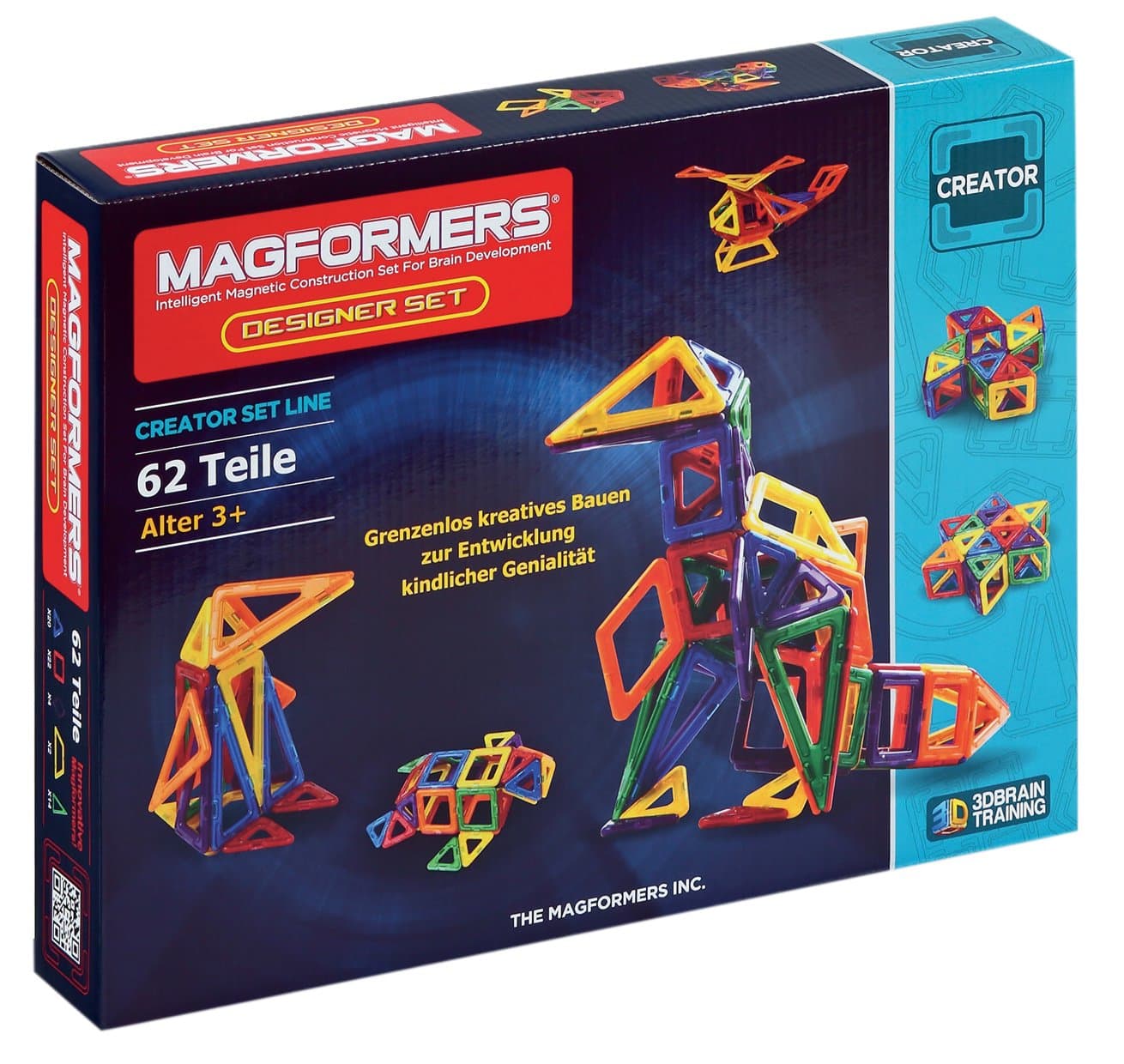 MAGFORMERS 2042622 274-15 Construction Toy, 3 Years to 99 Years, 62 Pieces
