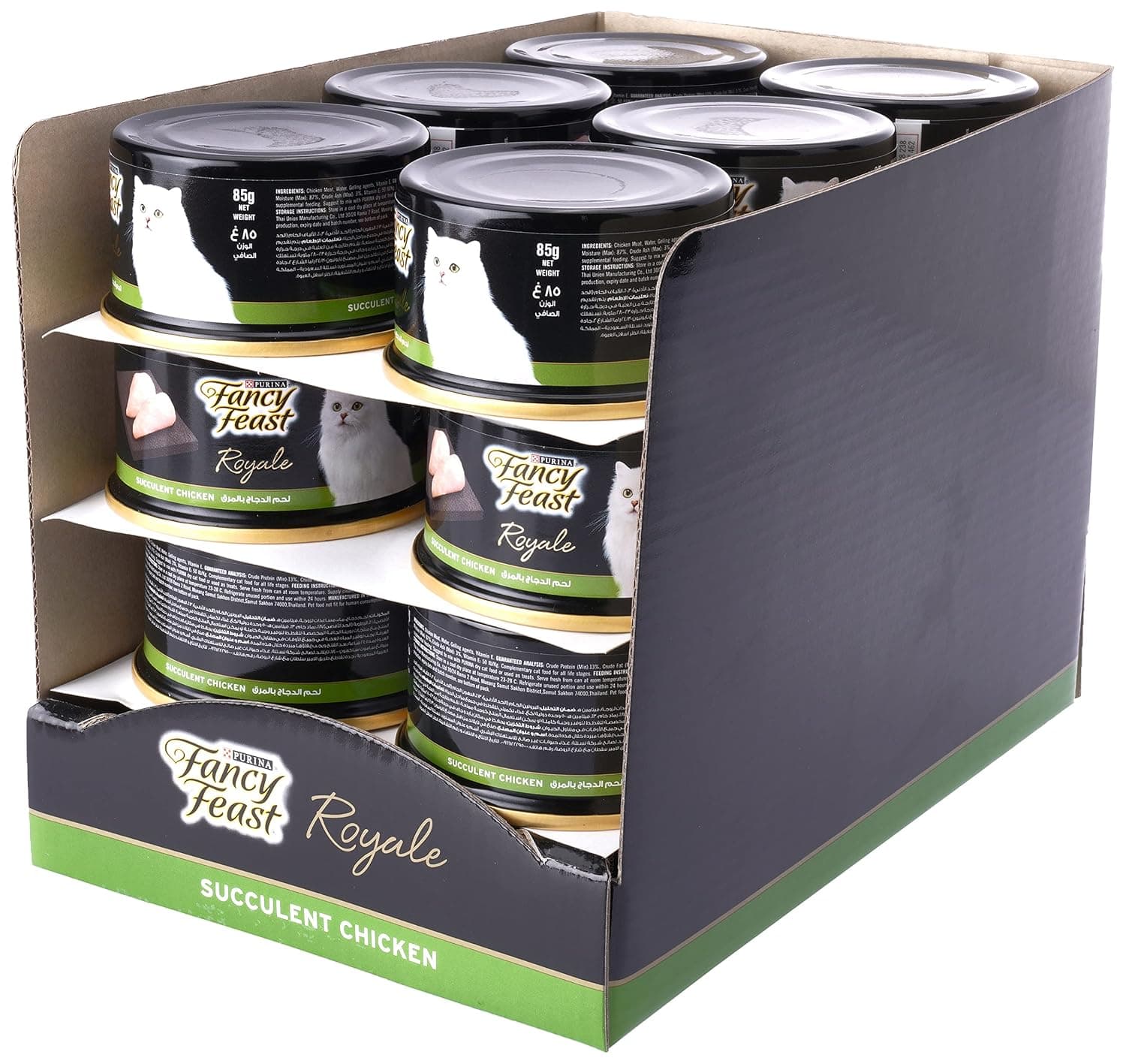 Purina Fancy Feast Royale Roasted Chicken Wet Cat Food Can, 24x85g