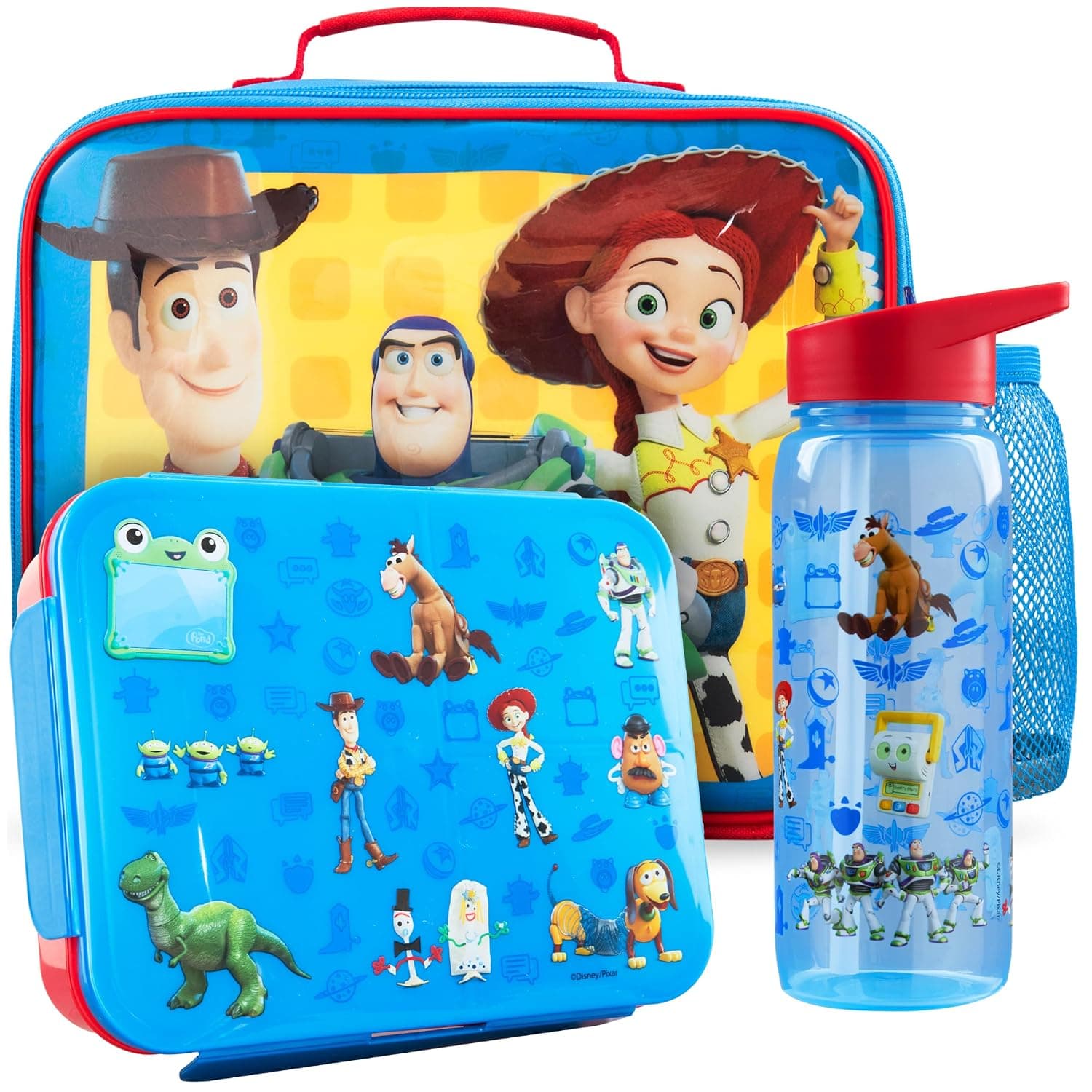 Get Trend Disney Toy Story Insulated Lunch Bag for Children Set, 3 Pcs Bento Lunch Box, Insulated Lunch Bag and BPA-Free Bottle (Multicolor Toy Story)