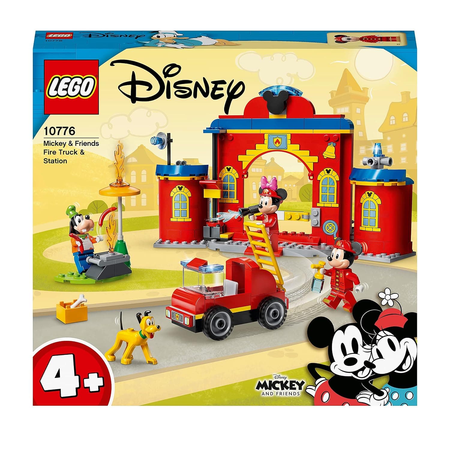 LEGO® | Disney Mickey and Friends – Mickey & Friends Fire Engine & Station 10776 Building Kit (144 Pieces)
