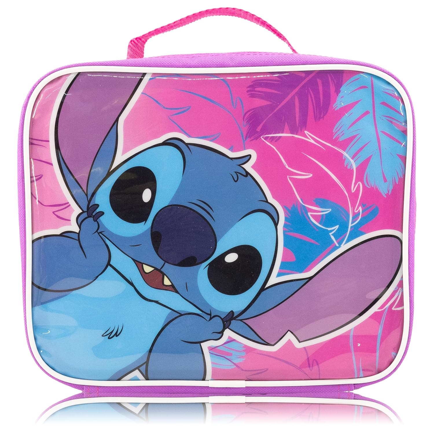 Disney Stitch Lunch Box for Kids | Stitch Insulated Lunch Bag Lunch Box for Girls, Boys, Unisex | Lilo and Stitch Pink Reusable Lunchbox