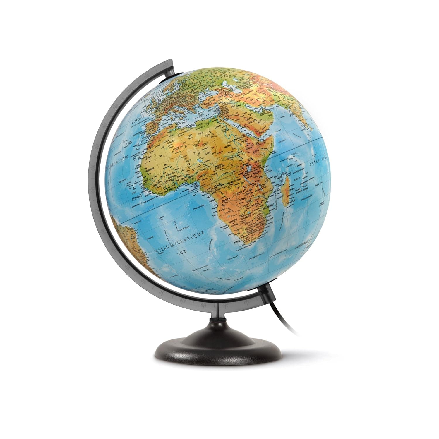 JPC Globe Kit - Ready to Assemble Illuminated Globe, 30 cm, Blue