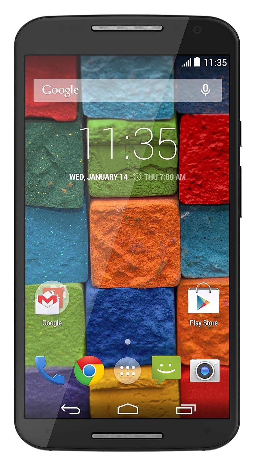 Motorola Moto X 16GB XT1092 2Nd Gen 2014 3G (GSM Only, No CDMA) Smartphone (Soft Black) - International Version