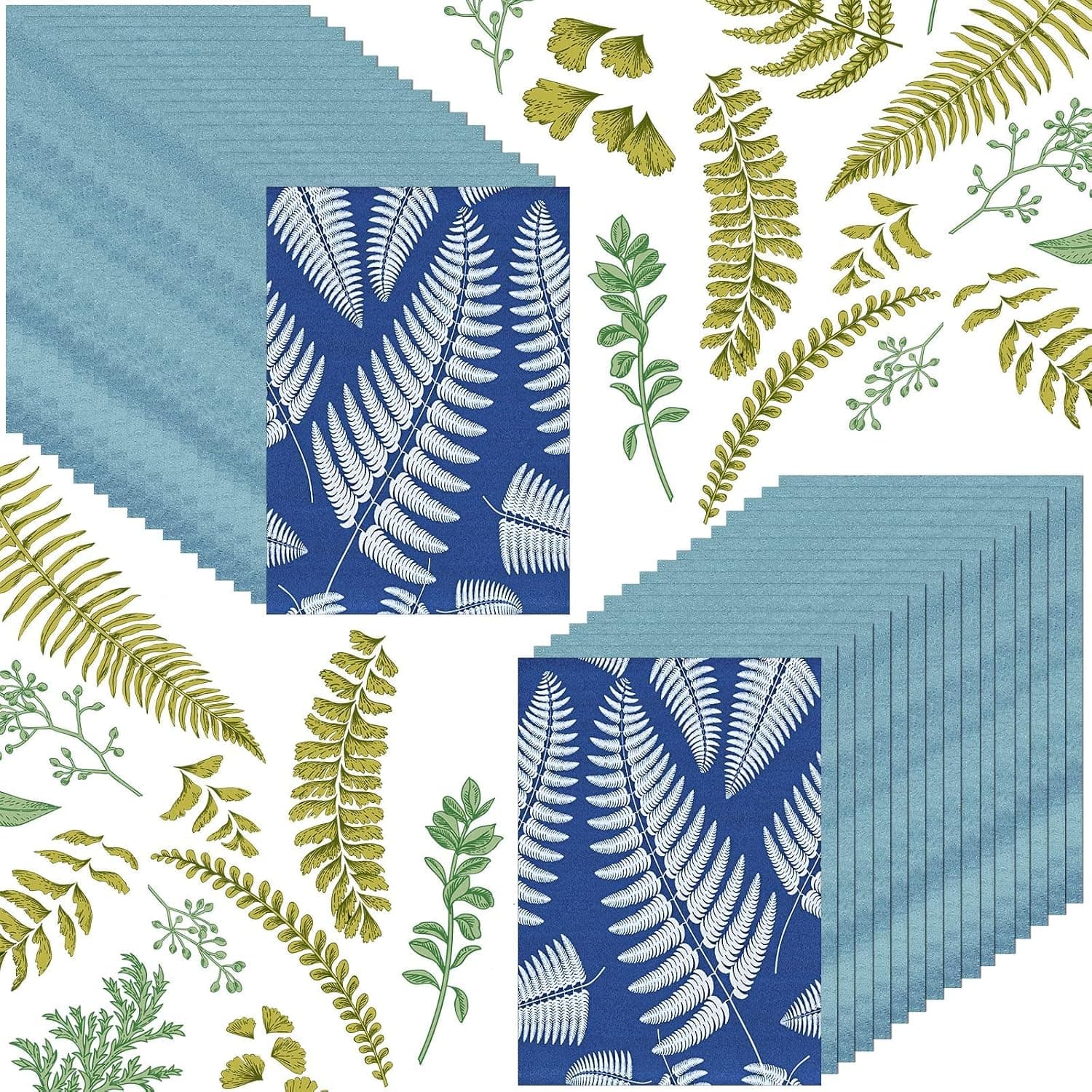32 Sheets A5 Cyanotype Paper, Sheets Sun Print Paper, Solar Drawing Paper Sensitivity Nature Printing Paper for Kids Adults Sun Arts Crafts DIY Project (20.8 * 15cm)