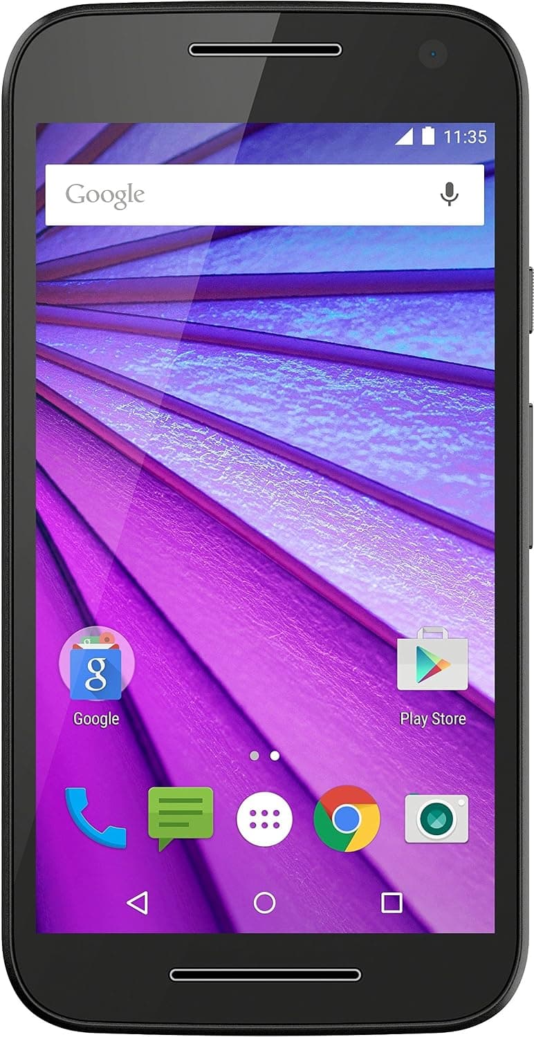 Motorola Moto G (3rd Gen.) Single-SIM 8GB ROM + 1GB RAM (GSM | CDMA) Factory Unlocked 4G/LTE Smartphone (Black) - International Version