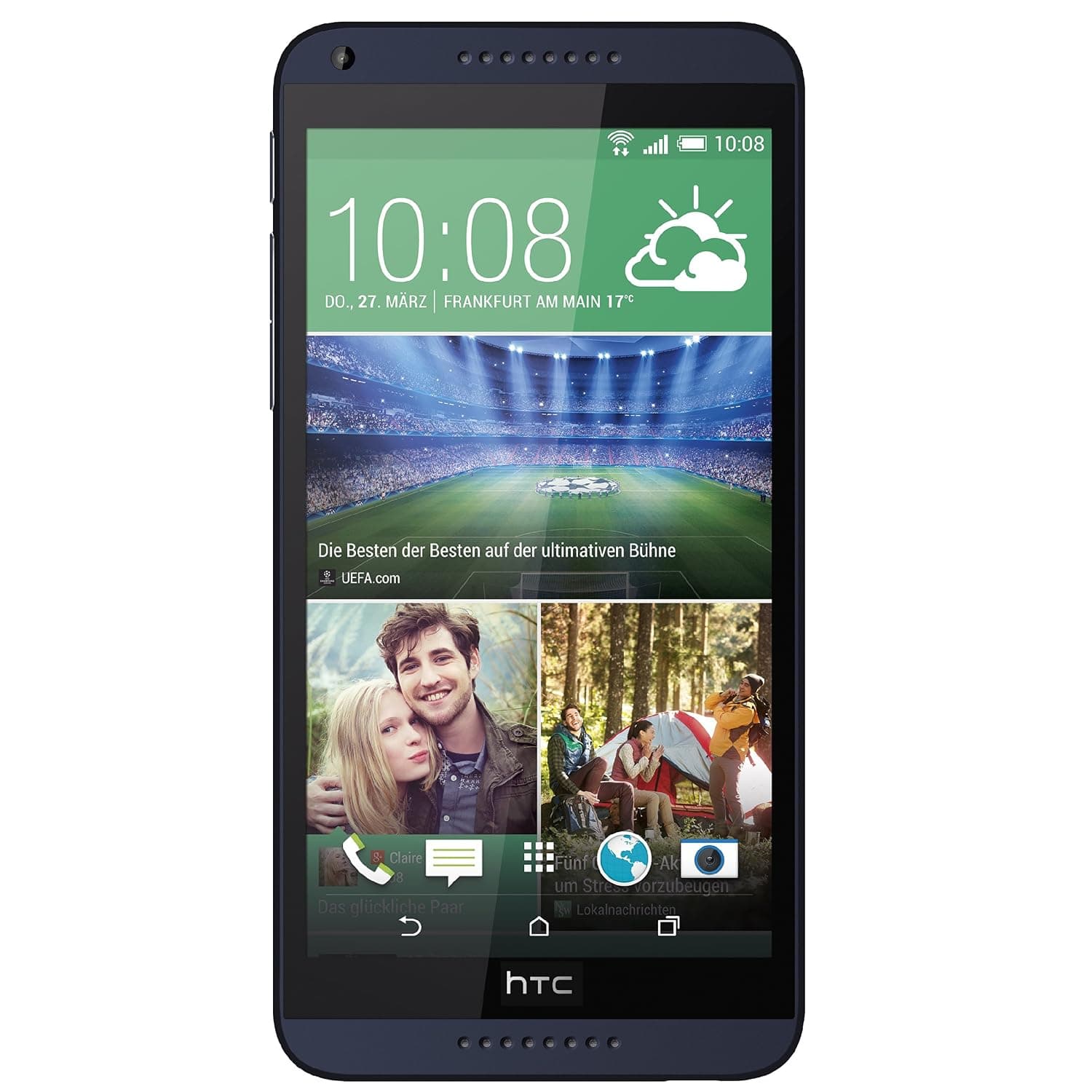HTC Desire 816 Single-Sim 8GB ROM + 1.5GB RAM (GSM Only | No CDMA) Factory Unlocked 4G/LTE Smartphone (Navy Blue) - International Version