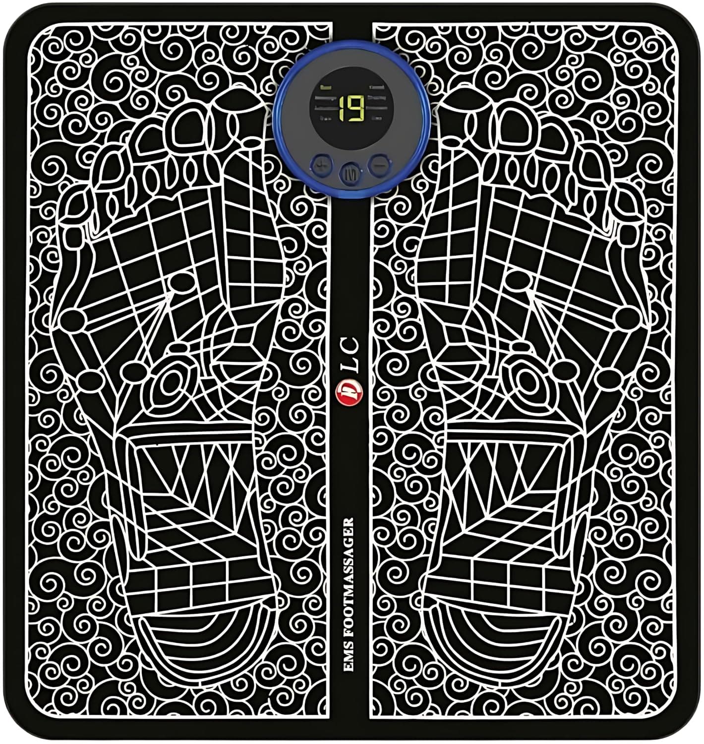 Biki Electric Foot Massager Device with Smart Massage, Manual Operation, USB Charging - Portable Electric Foot Massage Mat, EMS Technology, Manual Operation