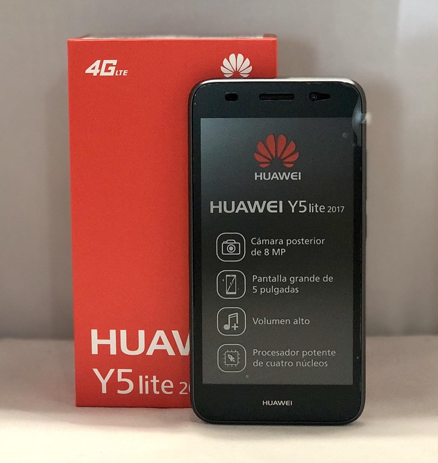 Huawei Y5 Lite (2017) Dual-SIM 8GB ROM + 1GB RAM (Only GSM | No CDMA) Factory Unlocked 4G/LTE Smartphone (Gray) - International Version
