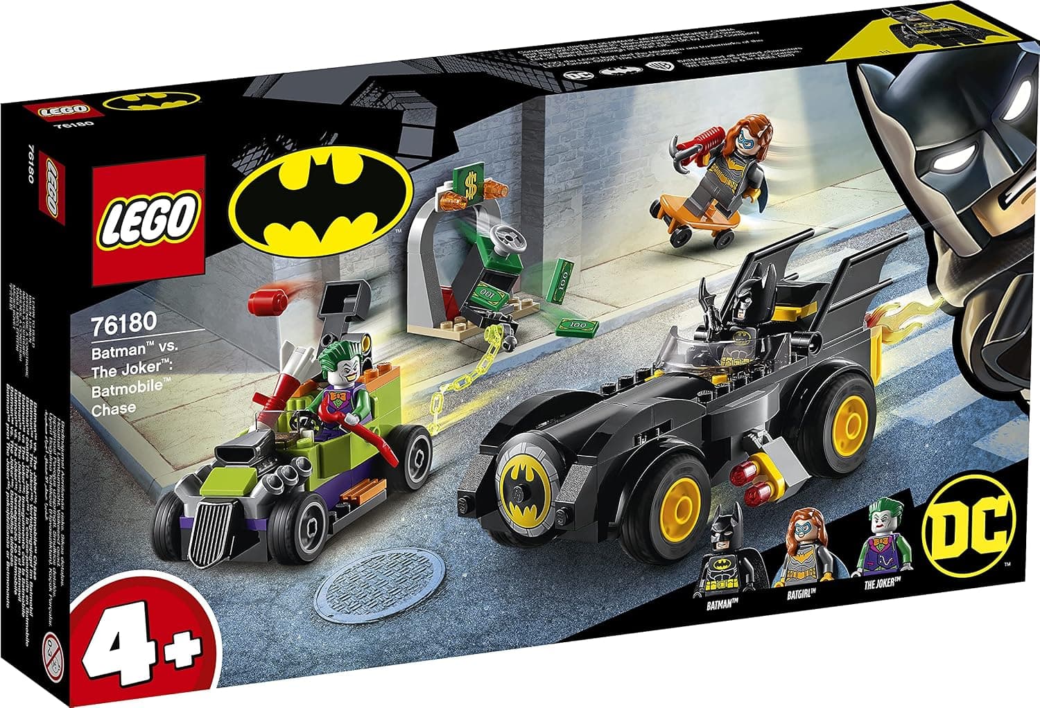 LEGO® DC Batman™: Batman vs. The Joker™: Batmobile™ Chase 76180 Building Kit (136 Pieces)