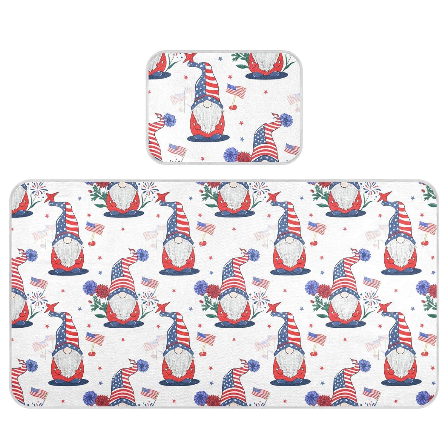 Patriotic Gnomes Baby Cooling Mattress Pad, Soft & Breathable Cooling Mat Keep Baby Cool in Summer 28x52 in, Nursery Essential