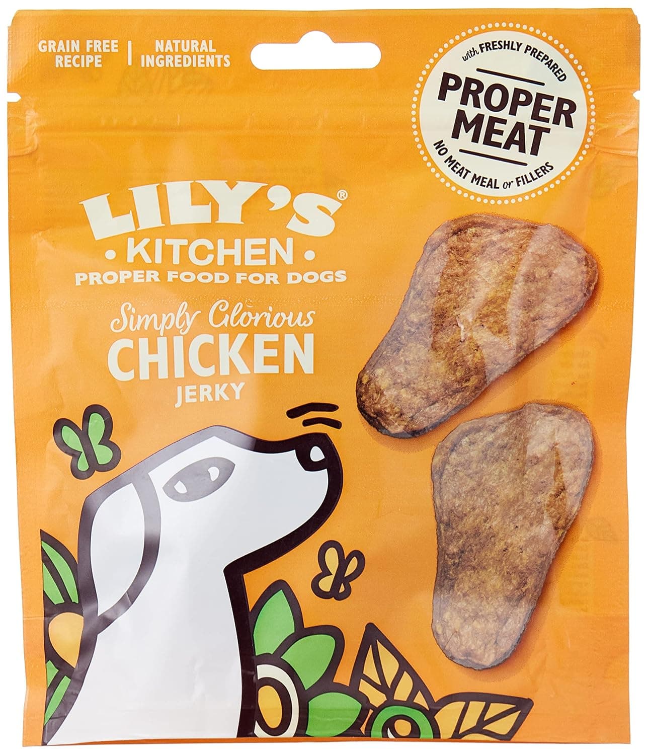LILY'S KITCHEN Simply Glorious Chicken Jerky Dog Treats- 70G