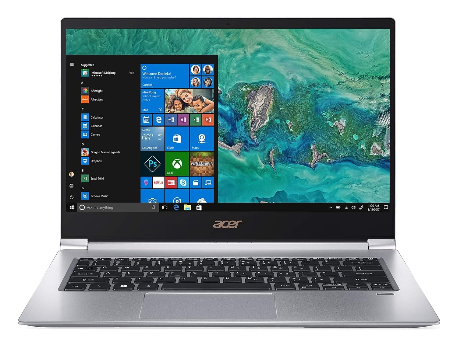 Acer Swift 3 SF314-55-58P9, 14" Full HD, 8th Gen Intel Core i5-8265U, 8GB DDR4, 256GB PCIe SSD, Gigabit WiFi, Back-lit Keyboard, Windows 10 Professional