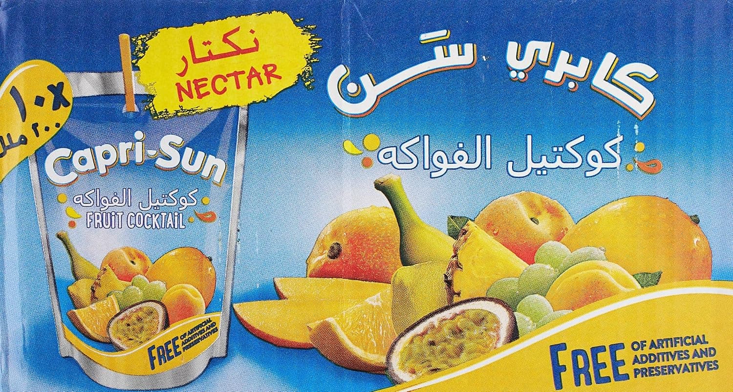 Capri-Sun Fruit Cocktail Nectar 200ml Juice Drink, Pack of 10pcs