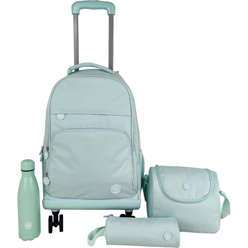 Atrium Classic 4-Wheel 4-in-1 Trolley Bag with Accessory, for 15.6" (Device), Mint Green