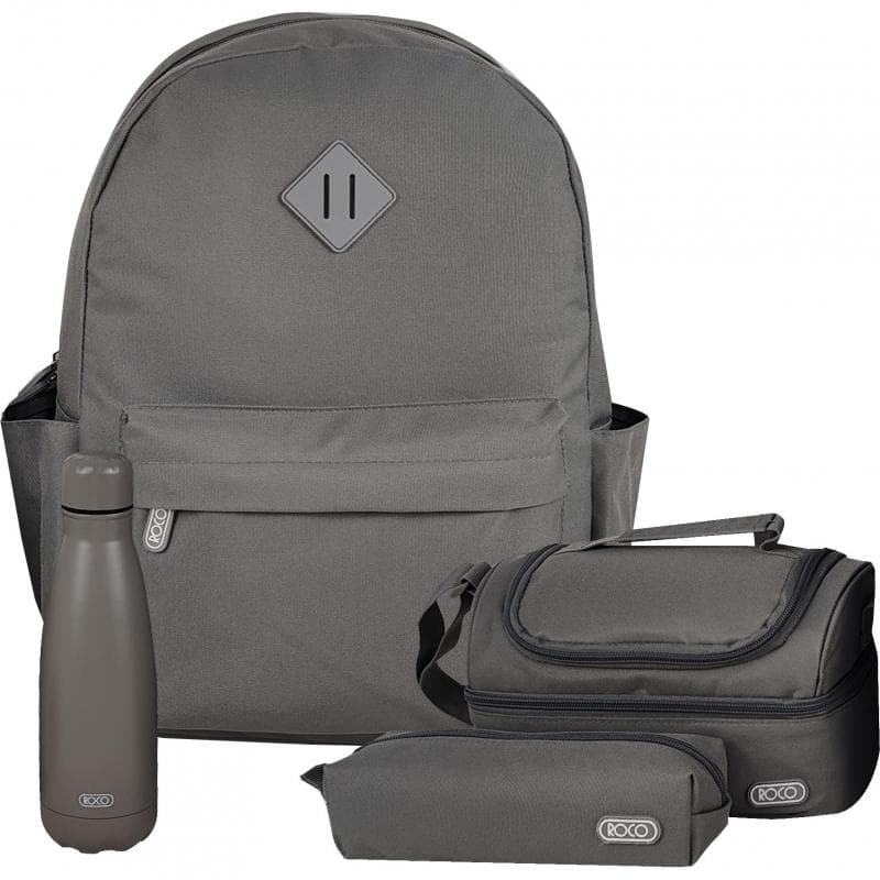 Roco Classic Backpack with Accessory, Grey