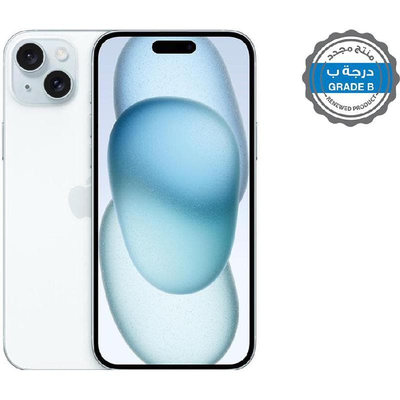Renewed Grade B Apple iPhone 15 Plus, 512 GB, Blue, 5G