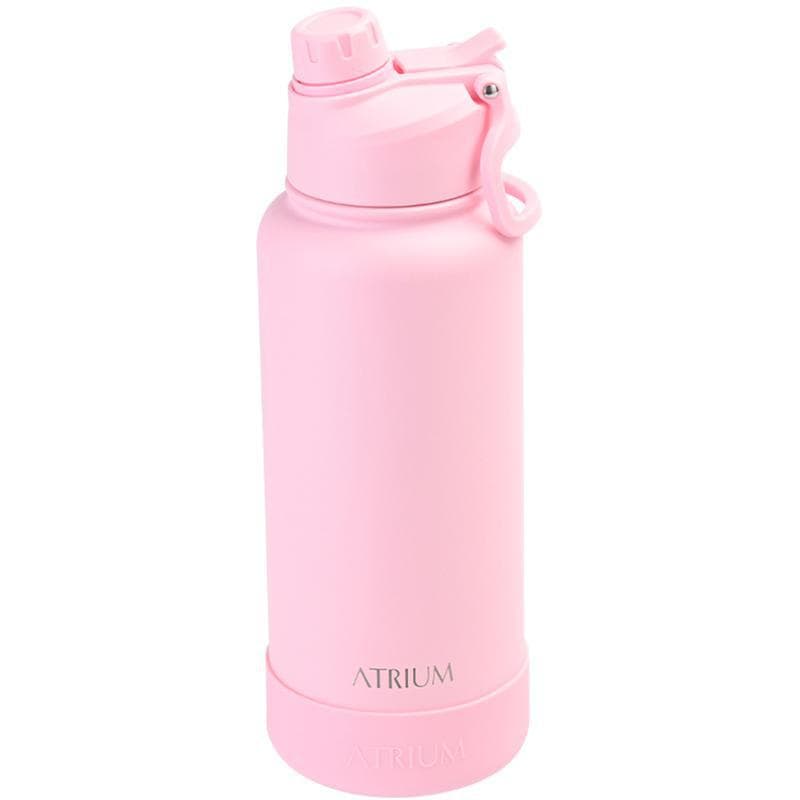 اتريوم قارورة ماء في 2 زجاجة ماء معزولة من الفولاذ المقاوم للصدأ بغطاء 1 بارد 950.00 ml ( 1.67 pt ) وردي