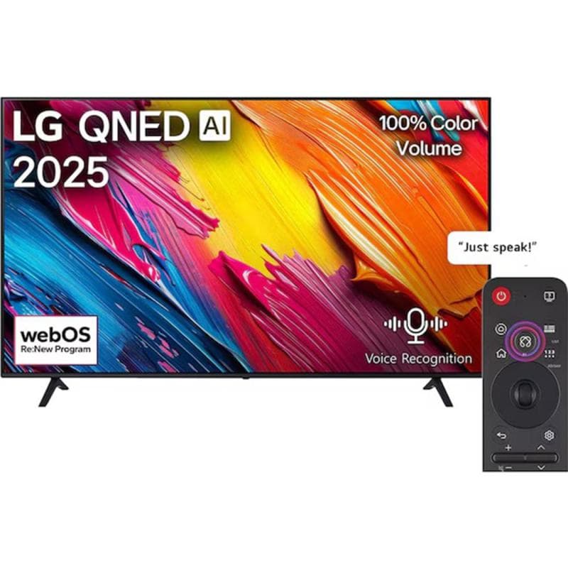 LG 75" Smart TV
4K QNED, 60 Hz, Black, QNED70
