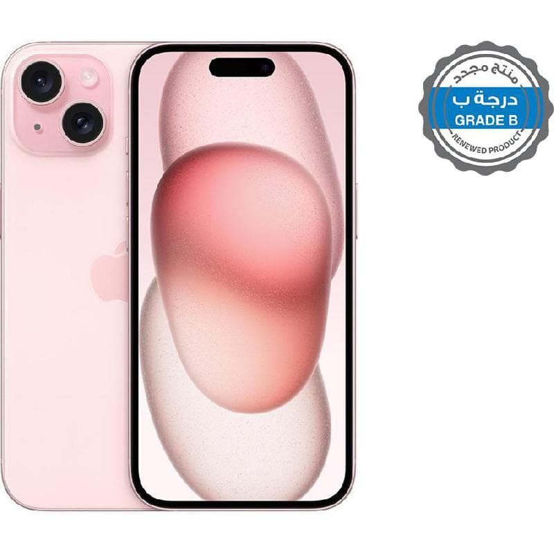 Renewed Grade B Apple iPhone 15, 128 GB, Pink, 5G