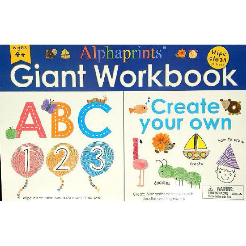 Giant Workbook: Create Your Own, Ages 4+ (Alphaprints) - Wipe Clean with Pen