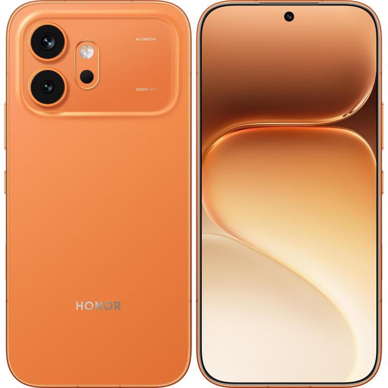 Honor 600, 256 GB, 8 GB RAM, Orange, 5G, Snapdragon 7 Gen4
