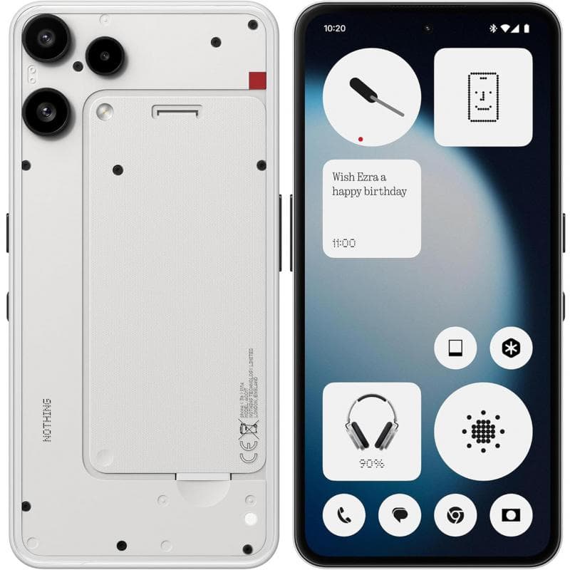 Nothing Phone (3a) Lite, 128 GB, 8 GB RAM, White, 5G, MediaTek Dimensity 7300 Pro