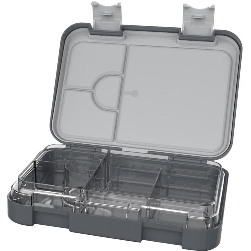 Atrium Lunch Box, Slant Open Mount with 4 Compartments, Grey