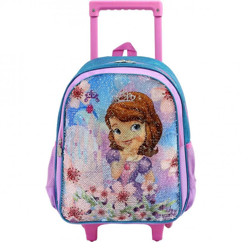 Disney Sofia The First Kinder Trolley Bag, Pink/Purple