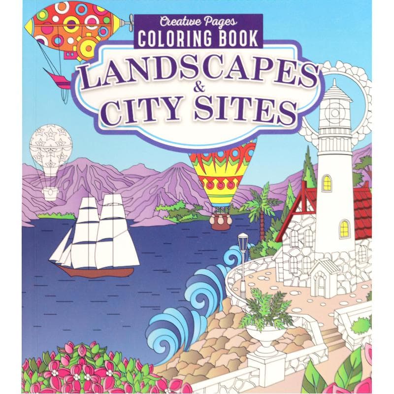 Landscapes & City Sites (Creative Pages) - Coloring Book
