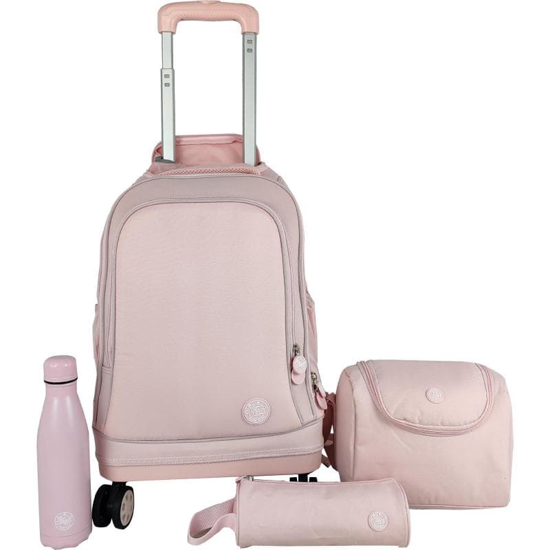 Atrium Classic 4-Wheel 4-in-1 Trolley Bag with Accessory, for 15.6" (Device), Pink