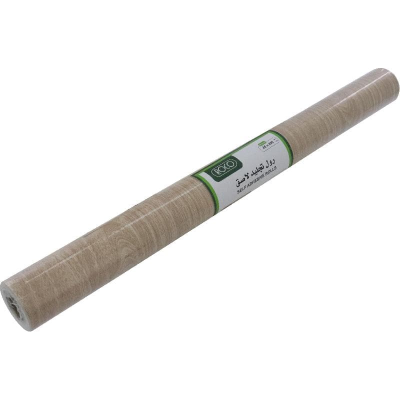 Roco Adhesive Roll Cover, Wood Pattern, Brown/Beige, 5.00 yd ( 4.57 m )X 45.00 cm ( 17.72 in )