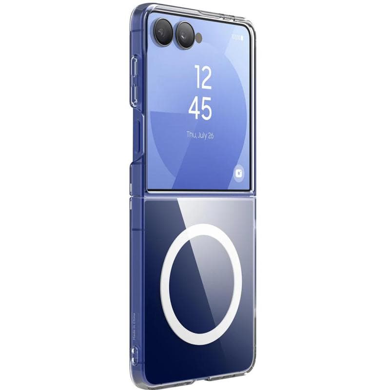 Elago Magnetic PC Clear Case Flip Cover Mobile Case with MagSafe, for Samsung Galaxy Z Flip7, Clear