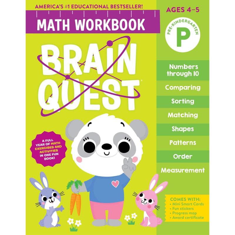 Brain Quest: Math Workbook Pre-Kindergarten, Ages 4-5