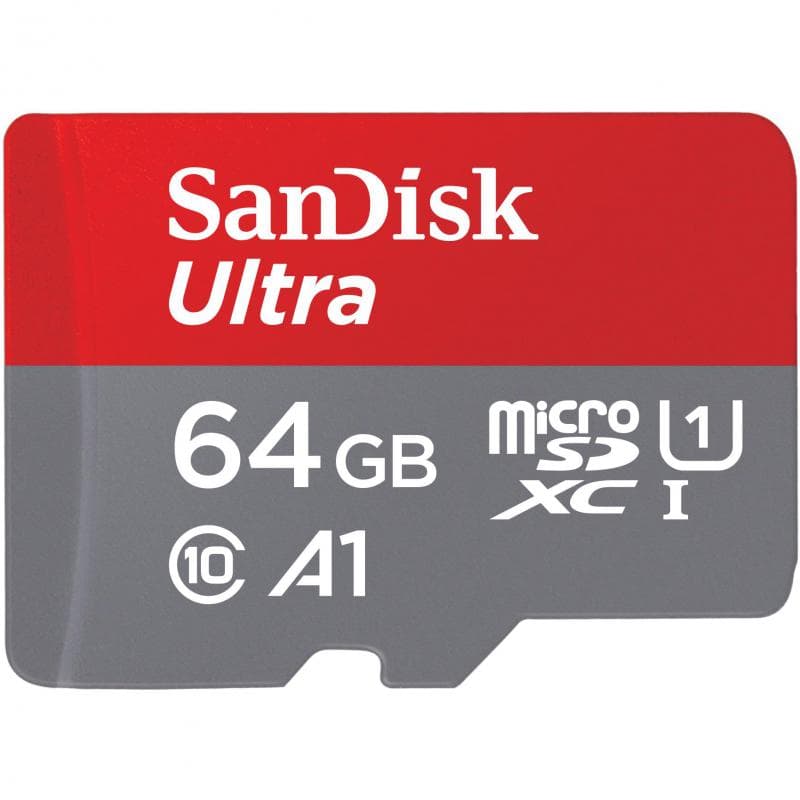 SanDisk Ultra UHS I MicroSDXC
64 GB, Class 10: Max 140 Mbps Speed Performance