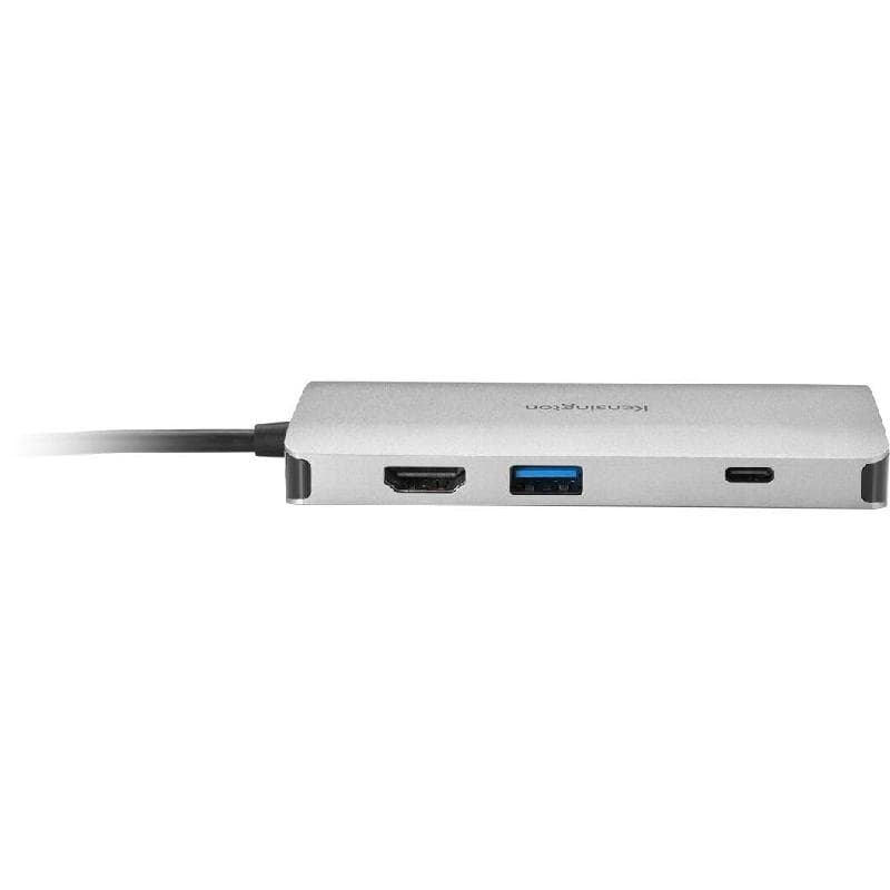 كينسينجتون UH1400P 1-يو اس بي-سي 8-في محطة متعددة المنافذ سي-يو اس بي 8 منافذ USB-C/3X USB 3.0/Micro SD/SD/RJ-45/HDMI رمادي فضائي