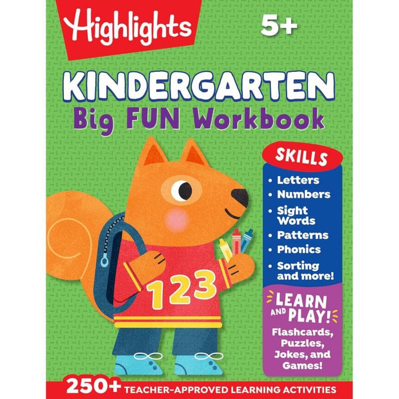 Highlights: Kindergarten Big Fun Workbook, Ages 5+ - 250+ Teacher-Approved Learing Activities