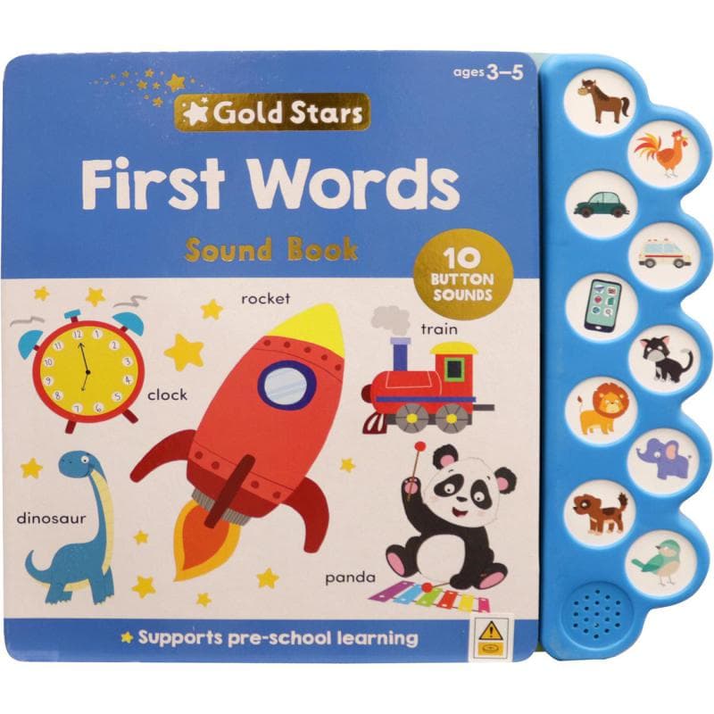 Gold Stars: First Words Ages 3-5, Volume 3 - 10 Button Sounds