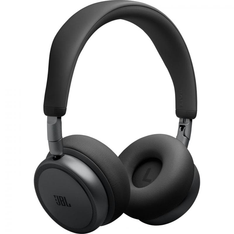 JBL Live 680NC On-Ear Headphones, Active Noise Cancelling, Bluetooth, USB-C (Charging), Built-in Microphone, Black