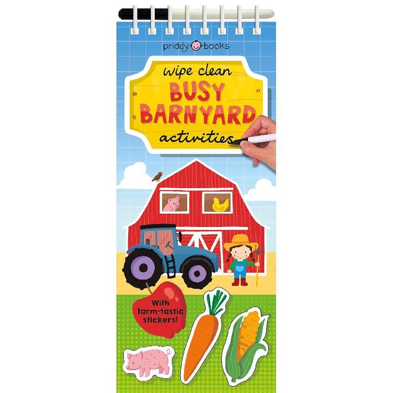 Wipe Clean: Busy Barnyard Activities - with fram-tastic Stickers