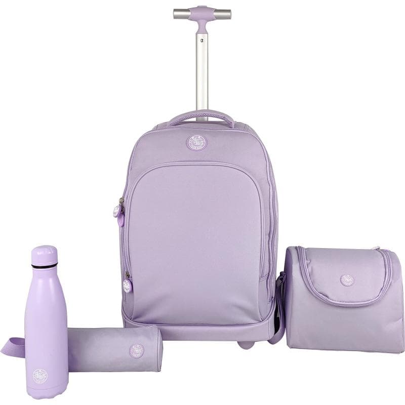 Atrium Solid 4-in-1 Trolley Bag with Accessory, for 15.6" (Device), Purple